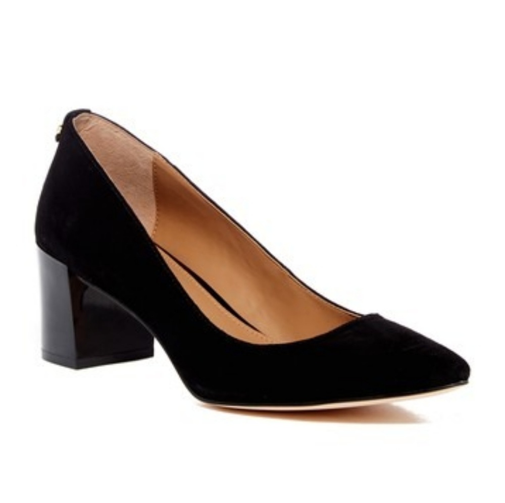 Calvin KleinNatalynn Leather Block Heel Pump